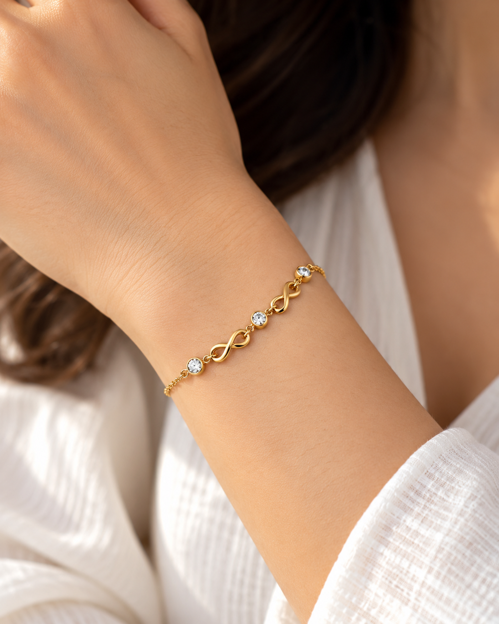 Golden Charm Station Bracelet