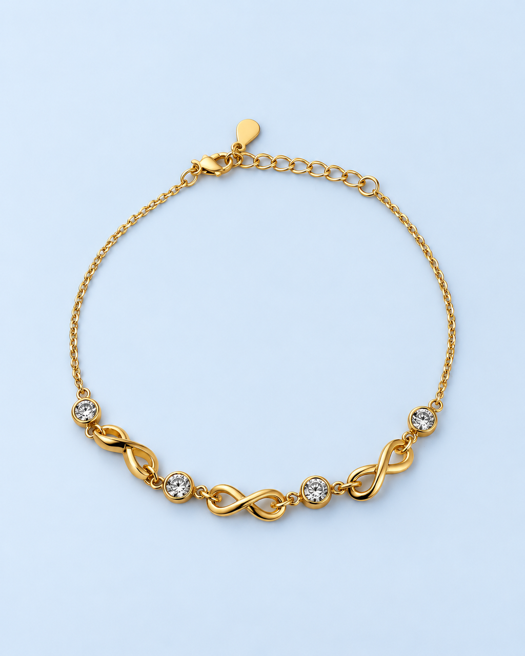 Golden Charm Station Bracelet