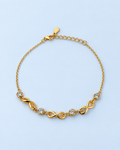 Golden Charm Station Bracelet