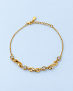 Golden Charm Station Bracelet