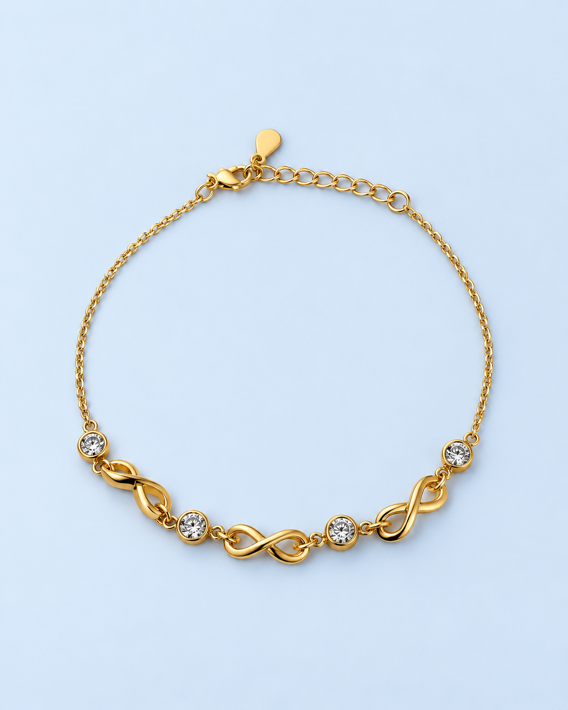 Golden Charm Station Bracelet