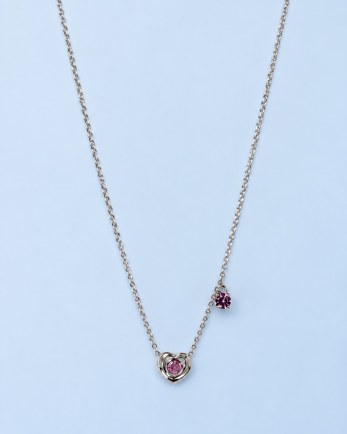 Pink Heart Accent Necklace