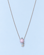 Lavender Orb Star Charm Necklace