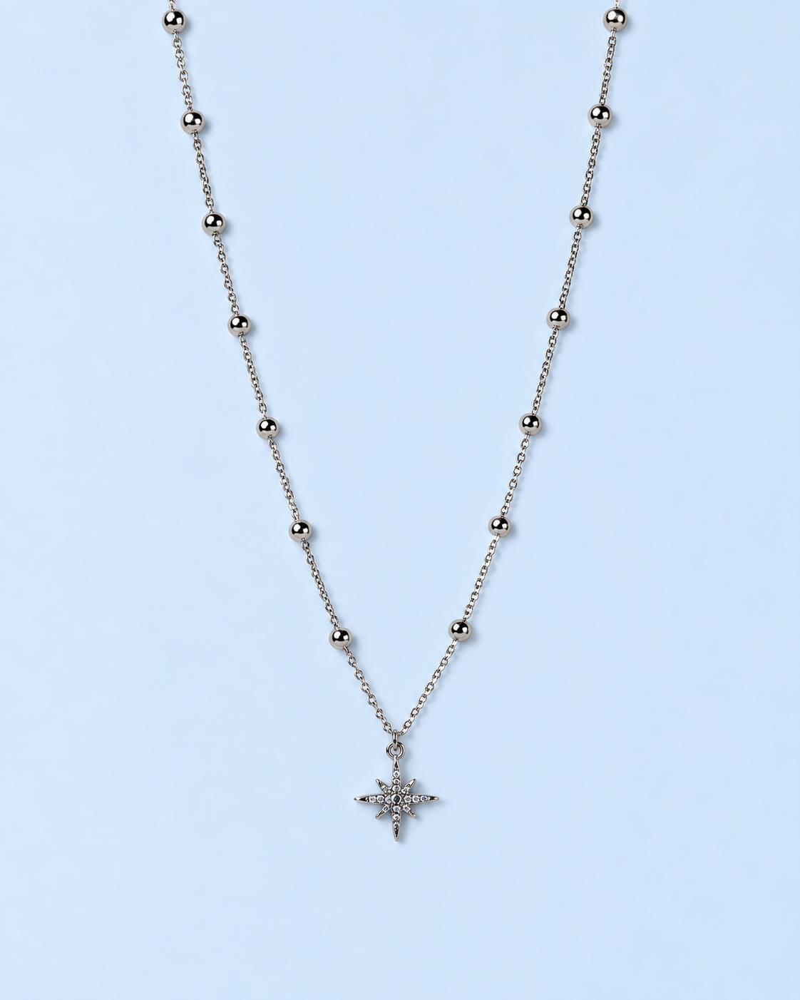 Celestial Beaded Star Necklace