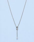 Crystal Infinity Drop Necklace