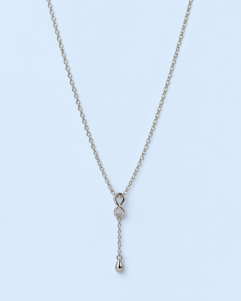 Infinity Teardrop  Necklace