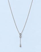 Infinity Teardrop  Necklace
