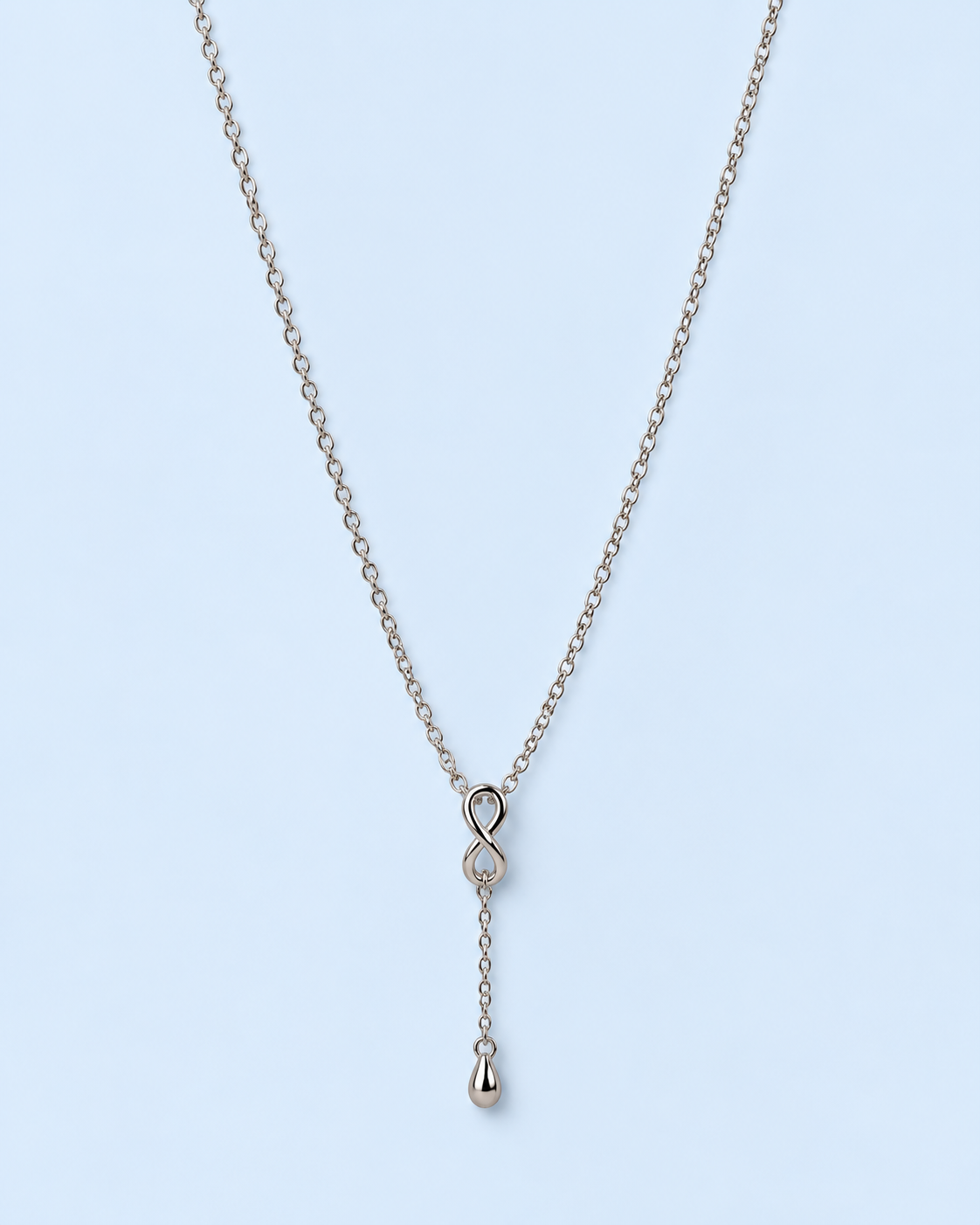 Infinity Teardrop  Necklace