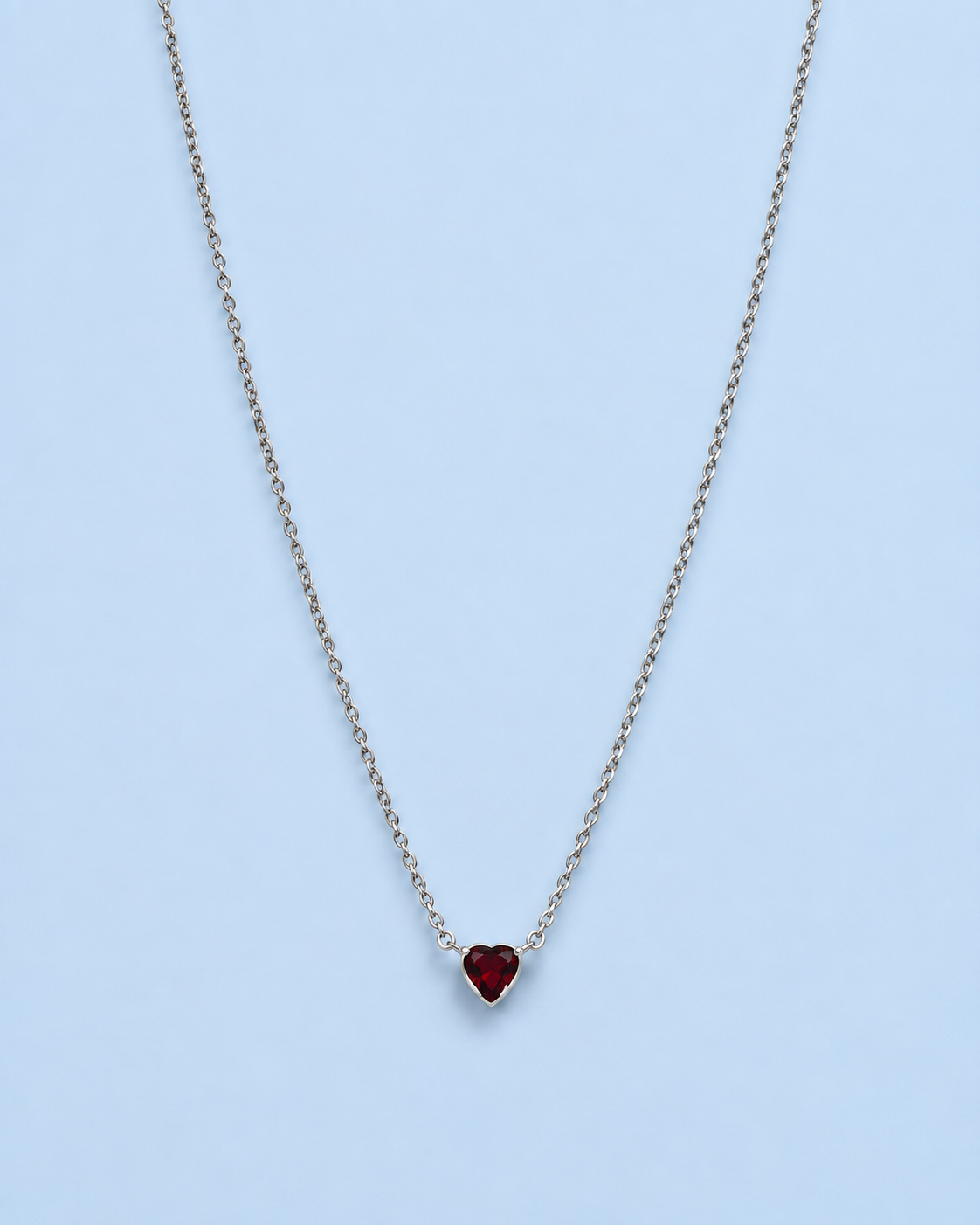 Ruby Heart Necklace