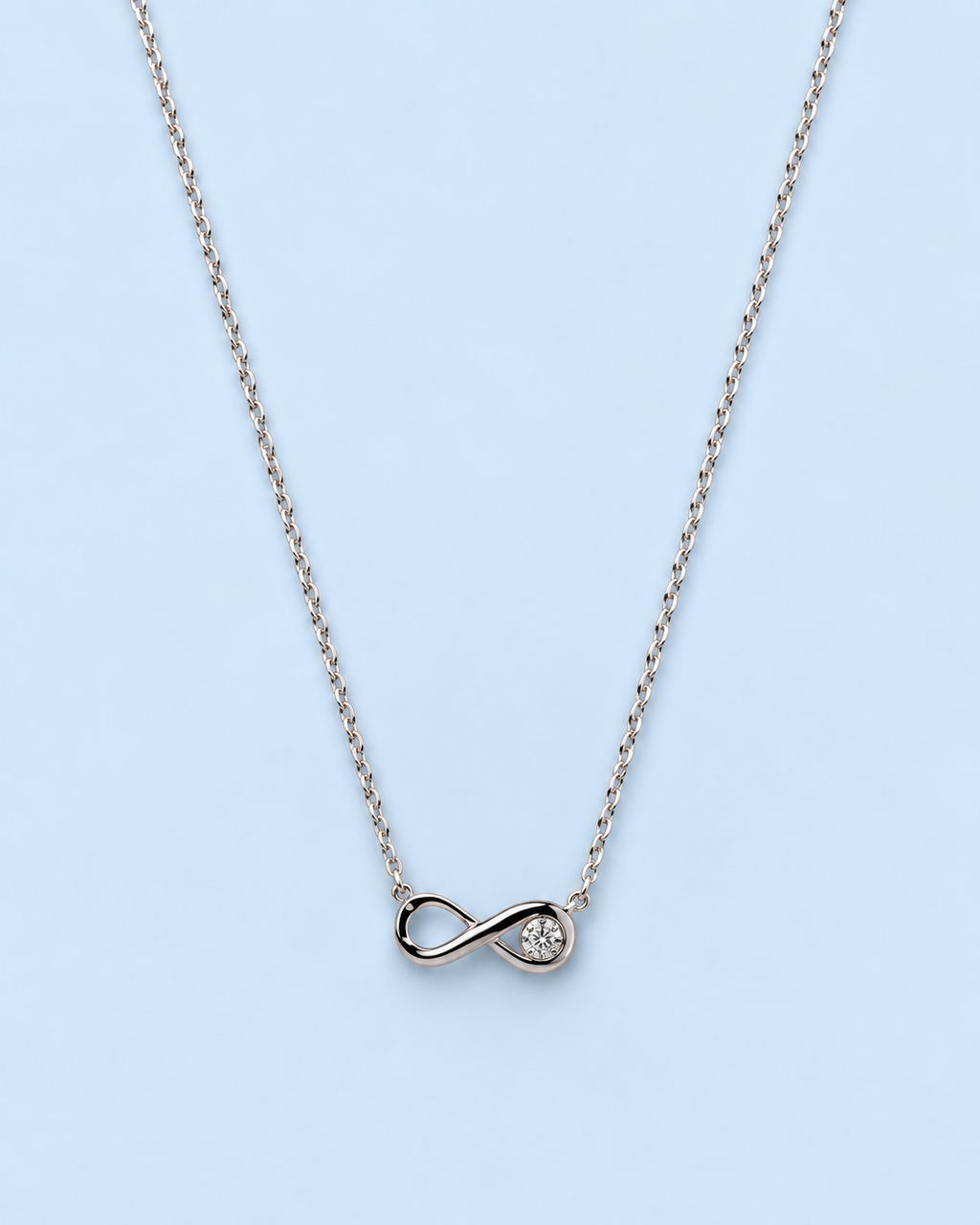 Crystal Infinity Pendant Necklace
