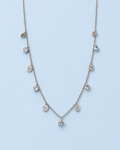 Rose & Crystal Station Necklace