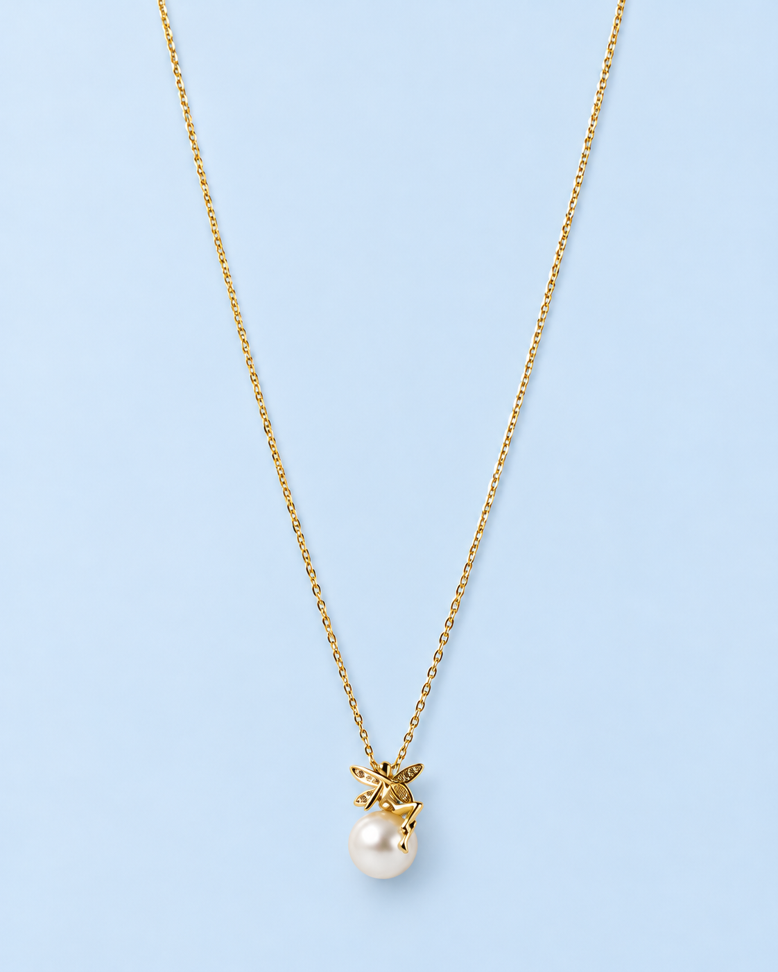 Golden Fairy Pearl Necklace