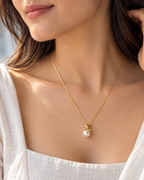 Golden Fairy Pearl Necklace