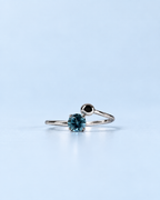 Midnight Blue Orbit Ring