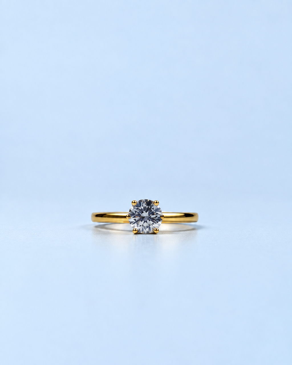 Classic Solitaire Gold Ring