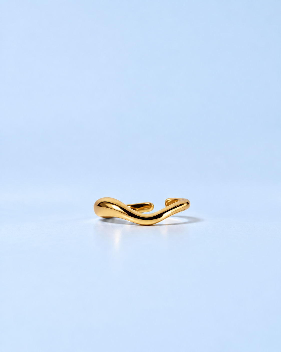Sculpted Wave Gold Ring