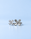 Blooming Petals Silver Ring